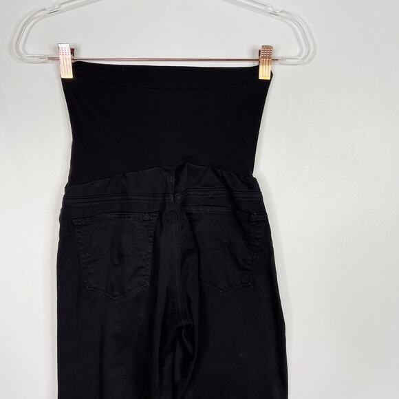 AG Womens 27 MaternityThe Legging Full Panel Skinny Jeans Black A Pea in the Pod - Picture 5 of 9